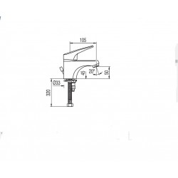 Grifo de lavabo Tres 17410306